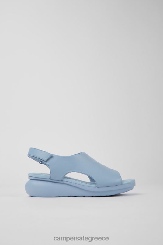 σχέδιο μπαλόνι γαλάζιο δερμάτινα σανδάλια για γυναίκες Camper V20TF1033 μπλε