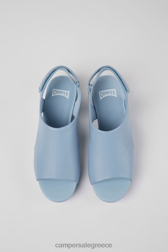 σχέδιο μπαλόνι γαλάζιο δερμάτινα σανδάλια για γυναίκες Camper V20TF1033 μπλε
