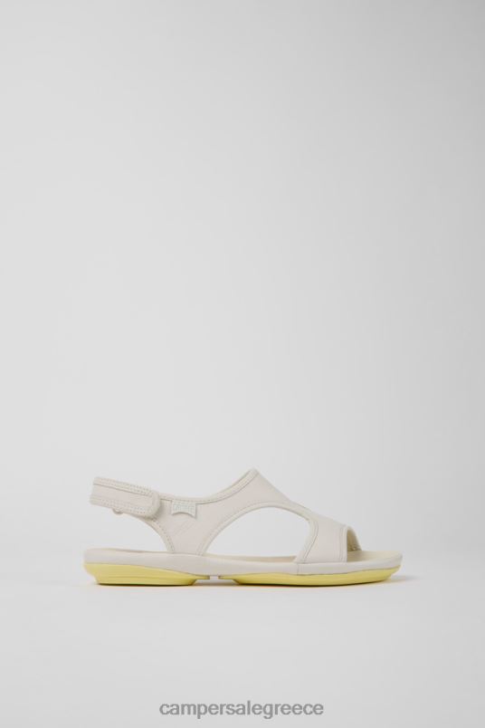 αποκλειστικό δικαίωμα λευκά δερμάτινα σανδάλια για γυναίκες Camper V20TF1056 άσπρο