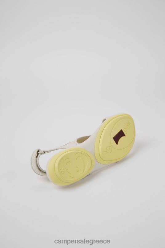 αποκλειστικό δικαίωμα λευκά δερμάτινα σανδάλια για γυναίκες Camper V20TF1056 άσπρο