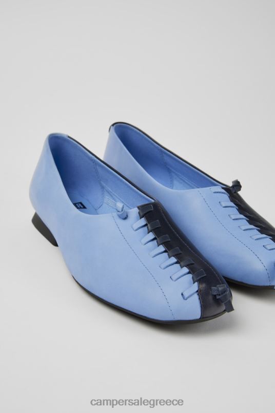 δίδυμα μπλε δερμάτινα μπαλαρίνες για γυναίκες αποκλειστικά Camper V20TF1088 μπλε