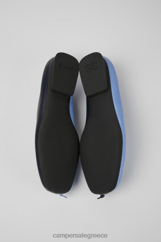 δίδυμα μπλε δερμάτινα μπαλαρίνες για γυναίκες αποκλειστικά Camper V20TF1088 μπλε