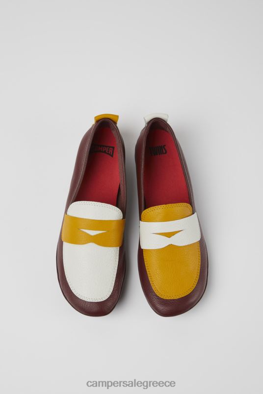 δίδυμα πολύχρωμα δερμάτινα παπούτσια αποκλειστικά για γυναίκες Camper V20TF1099 πολύχρωμος