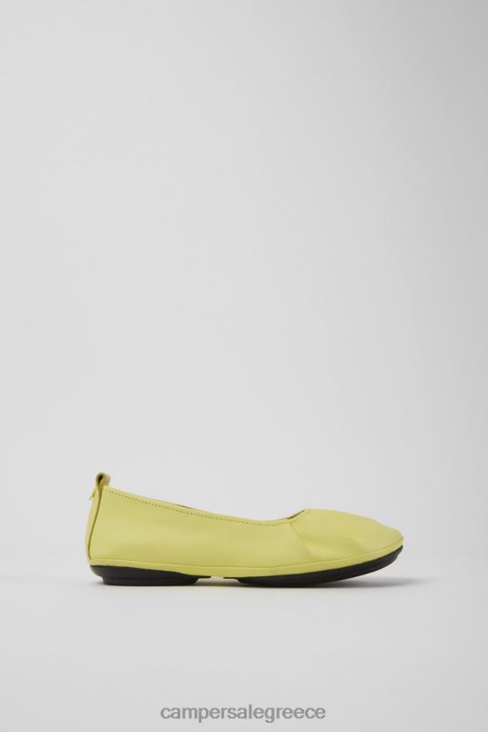 δεξιές κίτρινες δερμάτινες μπαλαρίνες γυναικείες νέες αφίξεις Camper V20TF1102 κίτρινος