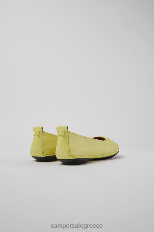 δεξιές κίτρινες δερμάτινες μπαλαρίνες γυναικείες νέες αφίξεις Camper V20TF1102 κίτρινος