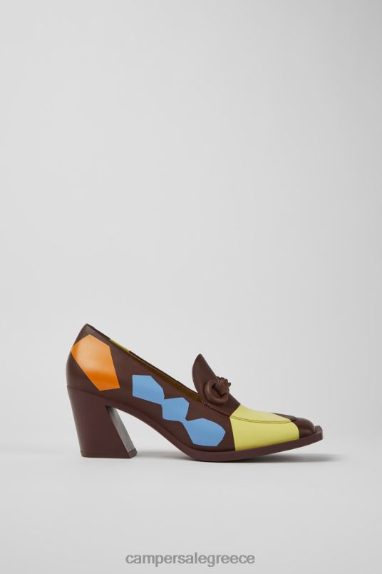 αποκλειστικές δίδυμες πολύχρωμες δερμάτινες γόβες για γυναίκες Camper V20TF1108 πολύχρωμος