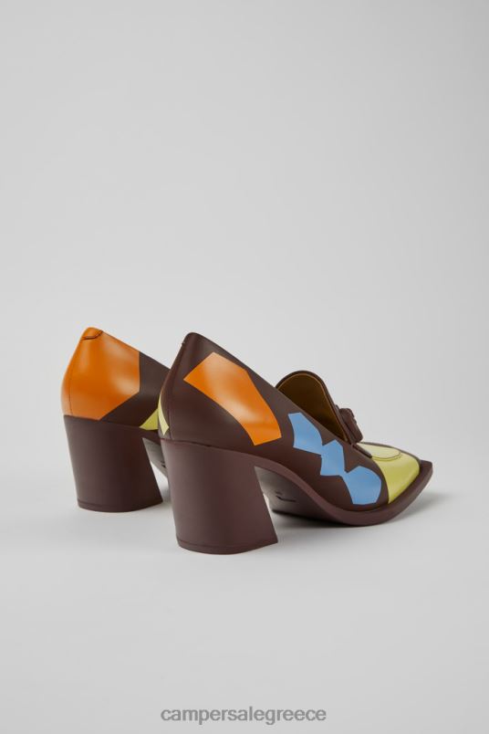 αποκλειστικές δίδυμες πολύχρωμες δερμάτινες γόβες για γυναίκες Camper V20TF1108 πολύχρωμος