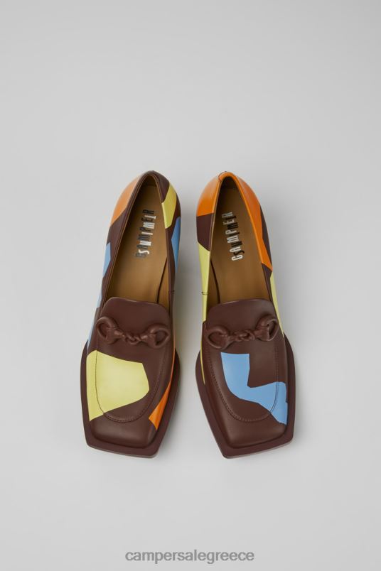 αποκλειστικές δίδυμες πολύχρωμες δερμάτινες γόβες για γυναίκες Camper V20TF1108 πολύχρωμος