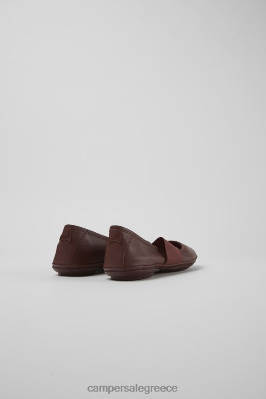 γυναικεία γυναικεία γυναικεία δερμάτινα μπαλαρίνες σχεδίασης δεξιά μπορντώ Camper V20TF1110 Βουργουνδία