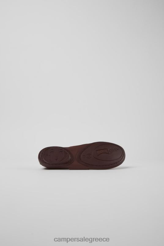 γυναικεία γυναικεία γυναικεία δερμάτινα μπαλαρίνες σχεδίασης δεξιά μπορντώ Camper V20TF1110 Βουργουνδία