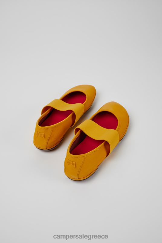 δεξιά κίτρινα δερμάτινα μπαλαρίνες για γυναίκες αποκλειστικά Camper V20TF1113 κίτρινος