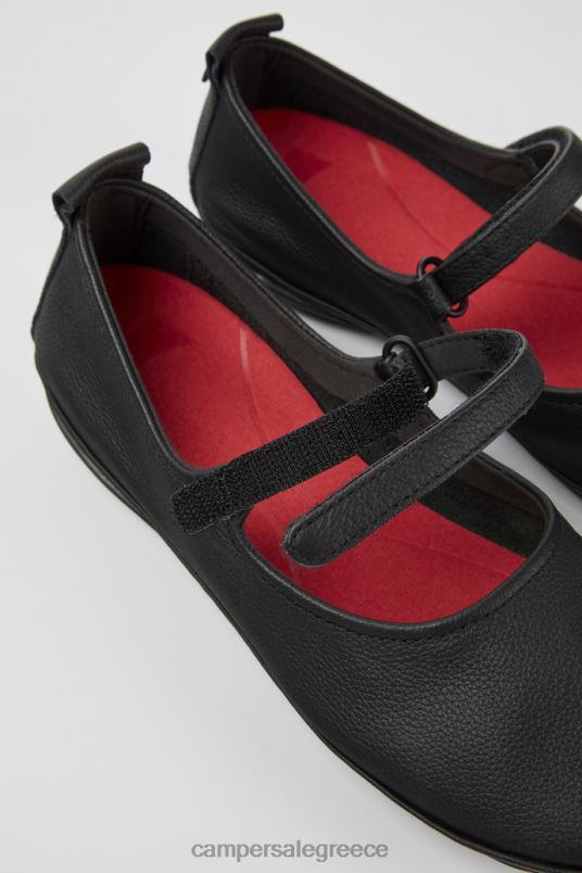 δεξιά μαύρα δερμάτινα μπαλαρίνες αποκλειστικά για γυναίκες Camper V20TF1114 μαύρος