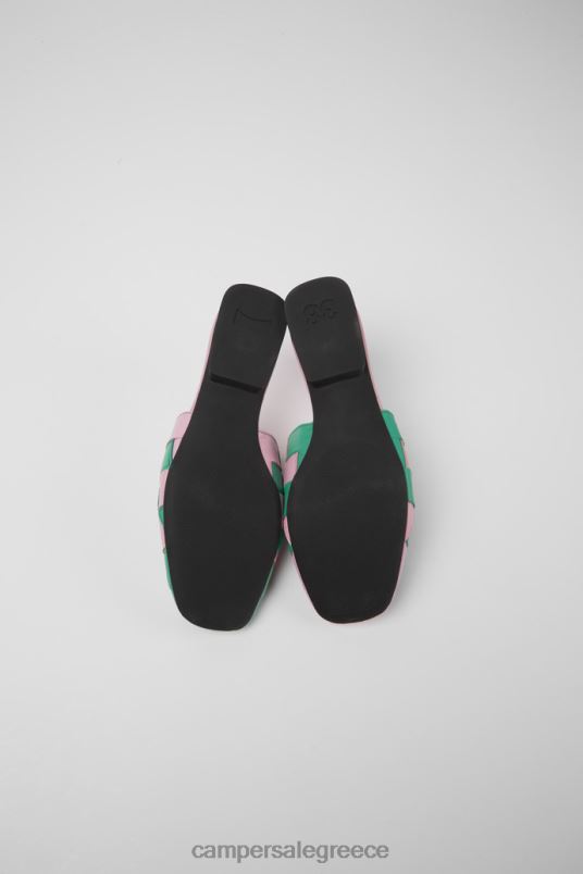 σχεδίαση δίδυμα ροζ και πράσινα δερμάτινα παπούτσια για γυναίκες Camper V20TF1126 ροζ