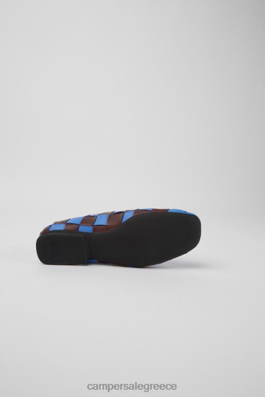 σχέδια δίδυμα μπλε και μπορντό δερμάτινα παπούτσια για γυναίκες Camper V20TF1127 μπλε