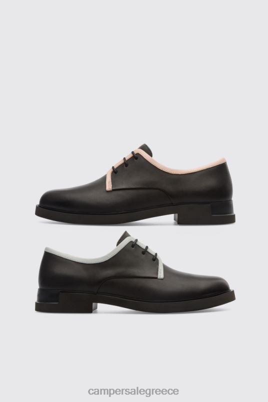 αποκλειστικό γυναικείο δίδυμο μαύρο παπούτσι με κορδόνια Camper V20TF1137 μαύρος