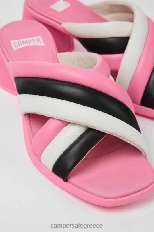 δίδυμα πολύχρωμα δερμάτινα σανδάλια για γυναίκες νέες αφίξεις Camper V20TF959 πολύχρωμος