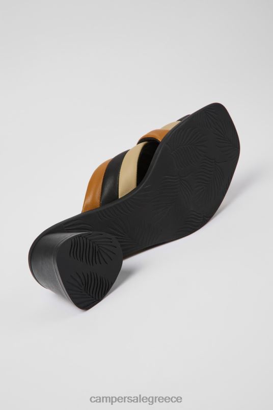 αποκλειστικά δίδυμα πολύχρωμα δερμάτινα σανδάλια για γυναίκες Camper V20TF960 πολύχρωμος