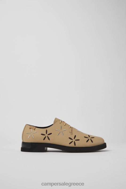 αποκλειστικά δίδυμα μπεζ δερμάτινα παπούτσια για γυναίκες Camper V20TF969 μπεζ