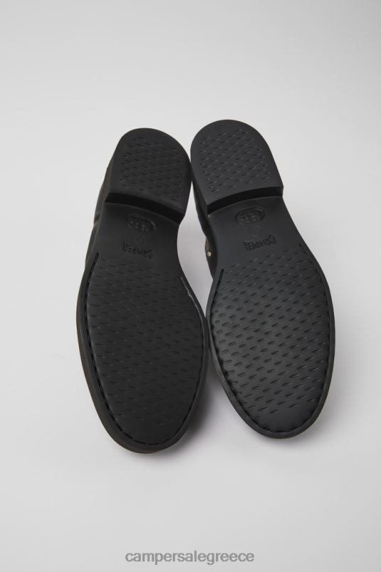 δίδυμα μαύρα δερμάτινα παπούτσια για γυναίκες νέες αφίξεις Camper V20TF970 μαύρος