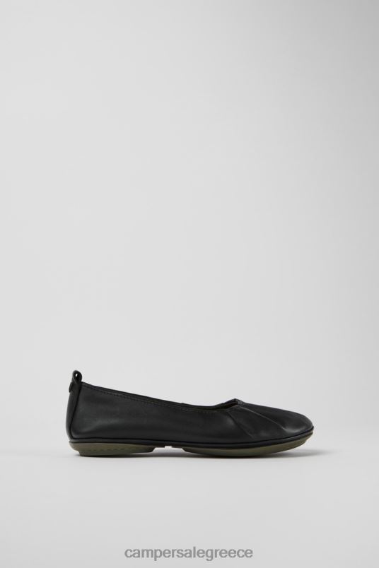 σχεδίασε σωστές μαύρες δερμάτινες μπαλαρίνες για γυναίκες Camper V20TF993 μαύρος