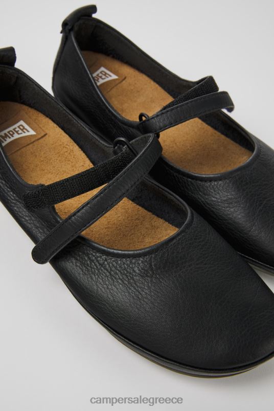 σωστές μαύρες δερμάτινες μπαλαρίνες για γυναίκες νέες παραλαβές Camper V20TF996 μαύρος