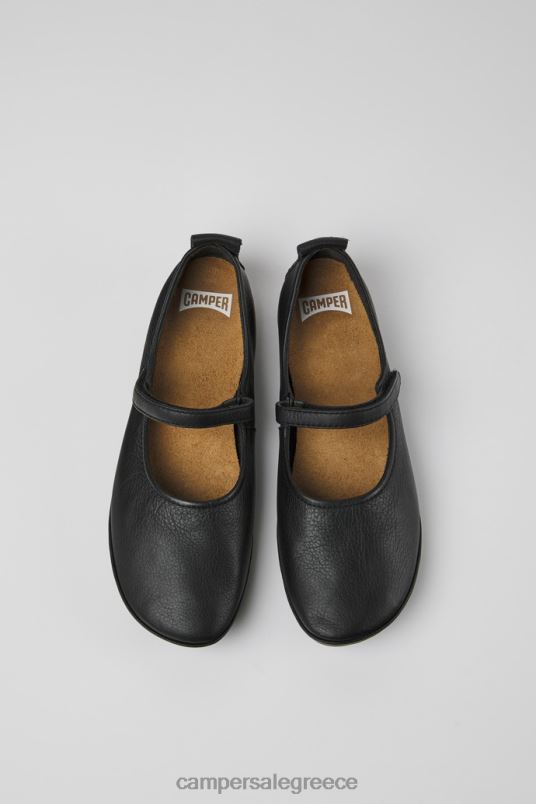 σωστές μαύρες δερμάτινες μπαλαρίνες για γυναίκες νέες παραλαβές Camper V20TF996 μαύρος
