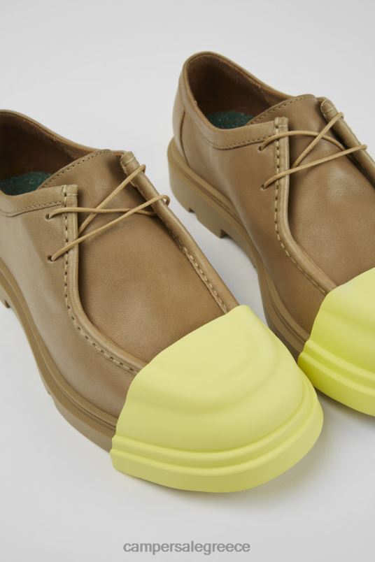 Junction μπεζ δερμάτινα παπούτσια για γυναίκες νέες αφίξεις Camper V20TF1077 μπεζ