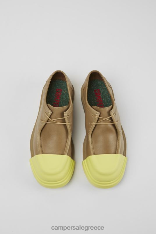 Junction μπεζ δερμάτινα παπούτσια για γυναίκες νέες αφίξεις Camper V20TF1077 μπεζ