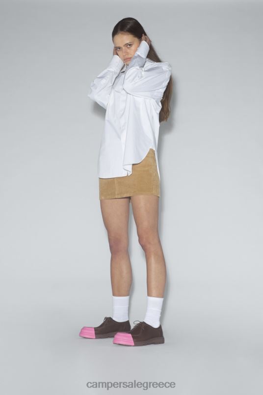 Junction καφέ δερμάτινα παπούτσια για γυναίκες νέες αφίξεις Camper V20TF937 καφέ