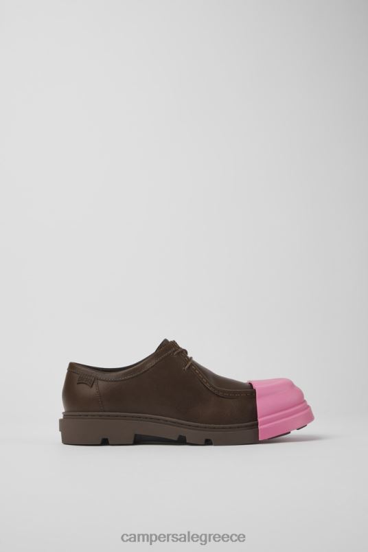 Junction καφέ δερμάτινα παπούτσια για γυναίκες νέες αφίξεις Camper V20TF937 καφέ