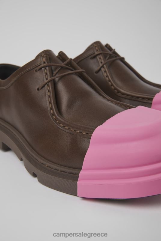Junction καφέ δερμάτινα παπούτσια για γυναίκες νέες αφίξεις Camper V20TF937 καφέ