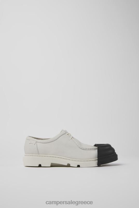 Junction λευκά μη βαμμένα δερμάτινα παπούτσια για γυναίκες νέες αφίξεις Camper V20TF939 άσπρο