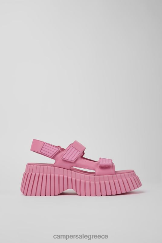 αποκλειστικά bcn ροζ δερμάτινα σανδάλια για γυναίκες Camper V20TF941 ροζ