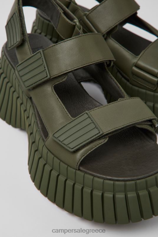 bcn πράσινα δερμάτινα σανδάλια για γυναίκες νέες αφίξεις Camper V20TF942 πράσινος