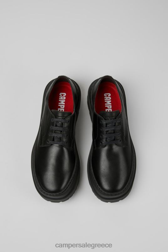 αποκλειστικά γυναικεία μαύρα δερμάτινα παπούτσια brutus trek michelin Camper V20TF1065 μαύρος