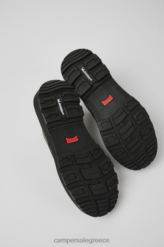 αποκλειστικά γυναικεία μαύρα δερμάτινα παπούτσια brutus trek michelin Camper V20TF1065 μαύρος