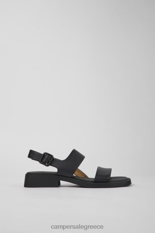 dana μαύρα δερμάτινα σανδάλια για γυναίκες νέες αφίξεις Camper V20TF1004 μαύρος