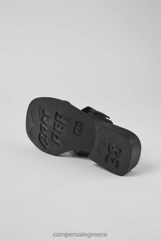 dana μαύρα δερμάτινα σανδάλια για γυναίκες αποκλειστικά Camper V20TF1008 μαύρος