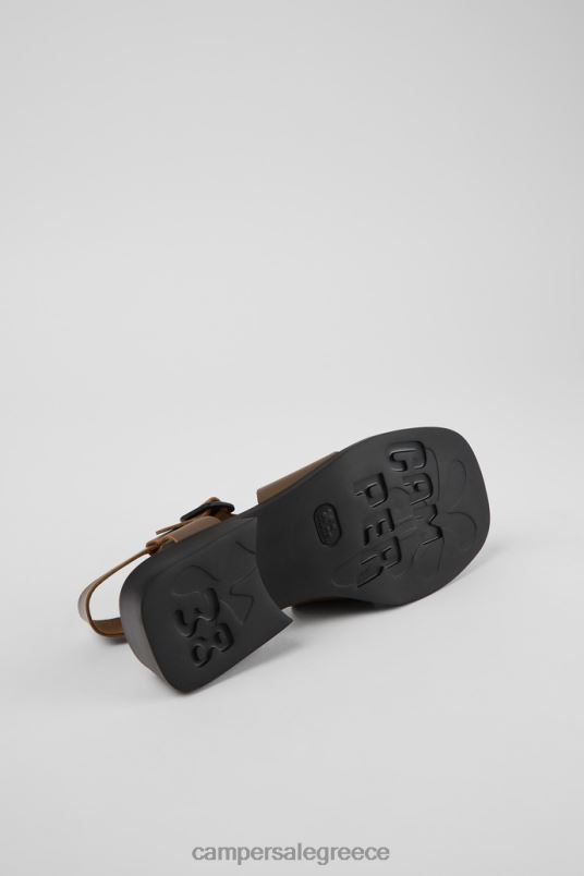 Σχέδιο dana καφέ δερμάτινα σανδάλια για γυναίκες Camper V20TF1029 καφέ