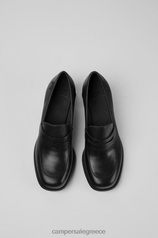 design kiara μαύρες δερμάτινες γόβες Camper V20TF1075 μαύρος