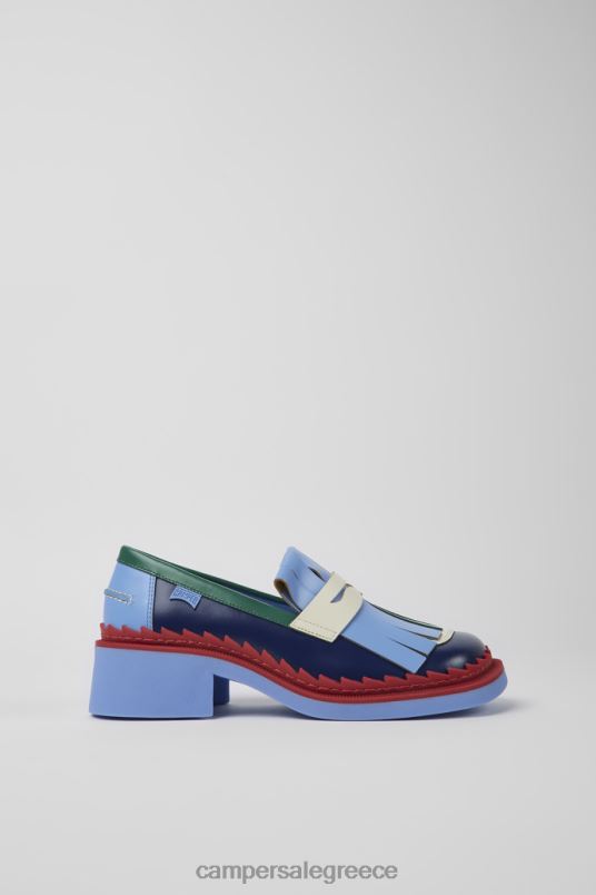 design δίδυμα πολύχρωμα δερμάτινα loafers για γυναίκες Camper V20TF1081 πολύχρωμος