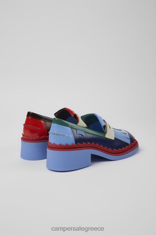 design δίδυμα πολύχρωμα δερμάτινα loafers για γυναίκες Camper V20TF1081 πολύχρωμος