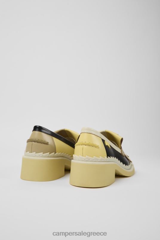 design δίδυμα πολύχρωμα δερμάτινα loafers για γυναίκες Camper V20TF955 πολύχρωμος