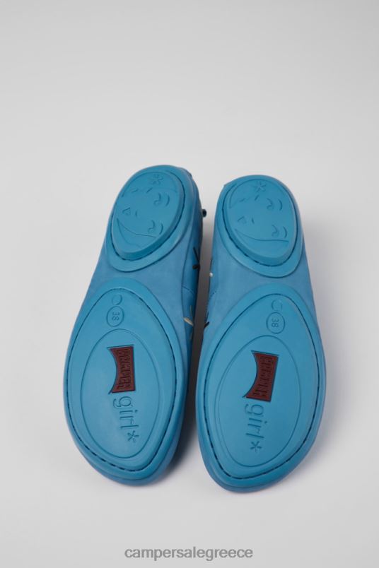 design δίδυμα μπλε μπαλαρίνες nubuck για γυναίκες Camper V20TF968 μπλε