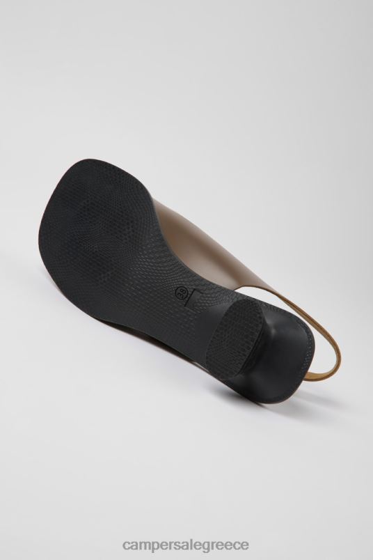 Δερμάτινα πέδιλα dina καφέ για γυναίκες νέες αφίξεις Camper V20TF1024 καφέ