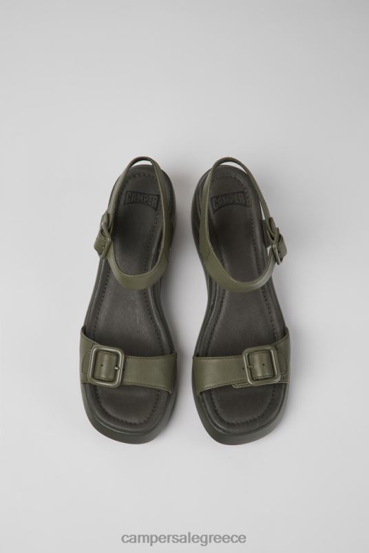 kaah πράσινα δερμάτινα σανδάλια για γυναίκες νέες αφίξεις Camper V20TF1016 πράσινος