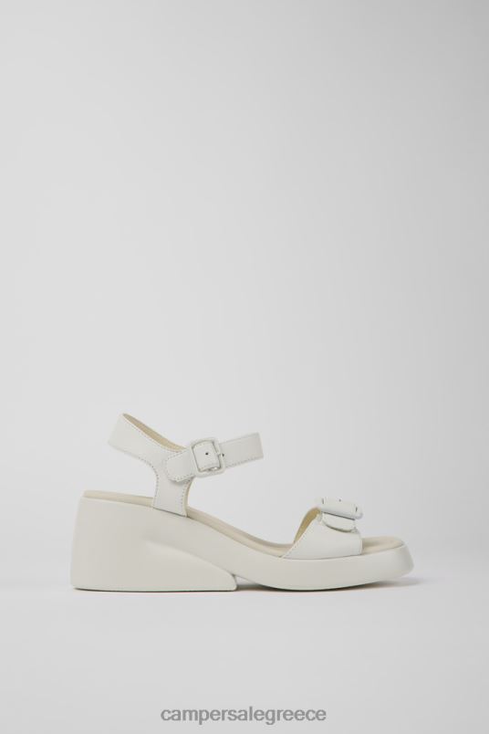 σχέδιο kaah λευκά δερμάτινα σανδάλια για γυναίκες Camper V20TF1018 άσπρο