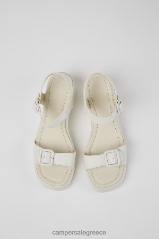 σχέδιο kaah λευκά δερμάτινα σανδάλια για γυναίκες Camper V20TF1018 άσπρο