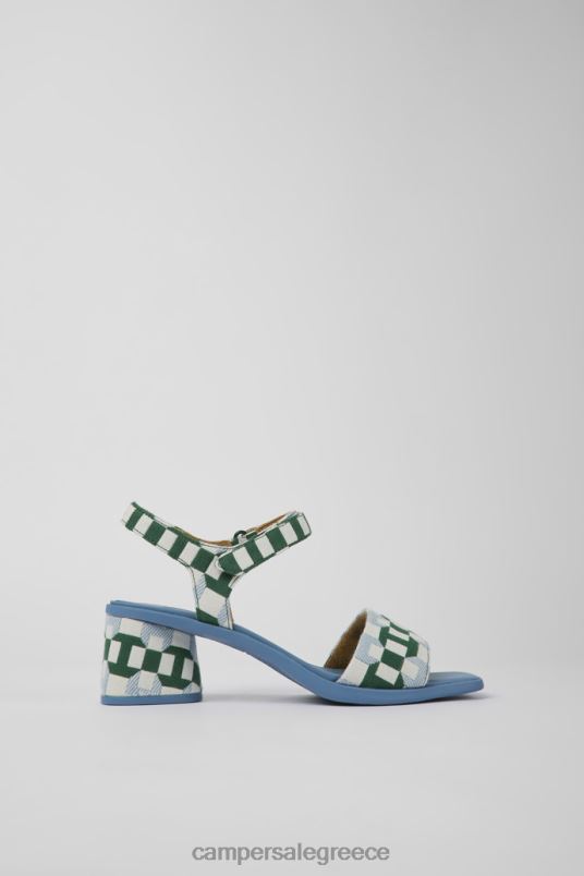 αποκλειστικά γυναικεία πολύχρωμα πέδιλα από οργανικό βαμβάκι kiara Camper V20TF1041 πολύχρωμος