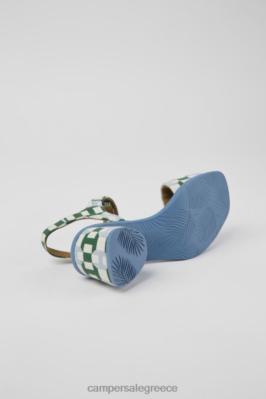 αποκλειστικά γυναικεία πολύχρωμα πέδιλα από οργανικό βαμβάκι kiara Camper V20TF1041 πολύχρωμος